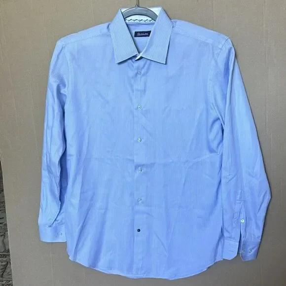 Mens Robert‎ Graham 43/ 17 Striped Button Down Long Sleeve Dress Shirt - Picture 7 of 7